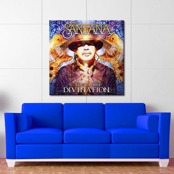 Santana Divination Tour 2018 - Canvas Wall Art Square